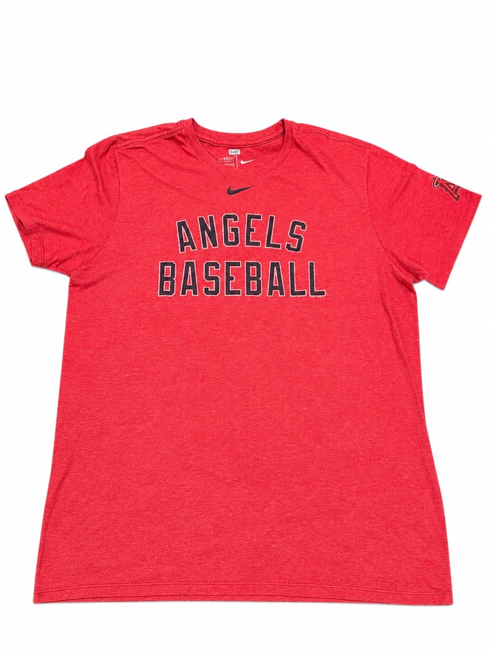 Nike Los Angeles Angels Baseball Athletic Cut Tri-Blend Tee XL